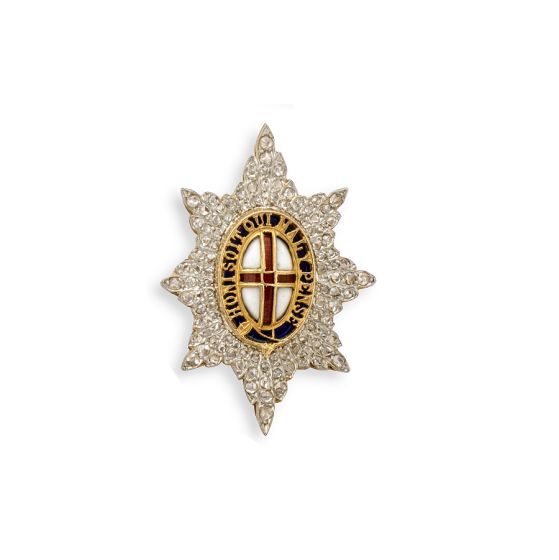 Diamond Coldstream Guards Brooch