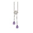 Amethyst and Diamond Negligee Necklace - 02022991 | Heming Diamond Jewellers | London