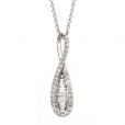 Diamond Drop Pendant - 00020873 | Heming Diamond Jewellers | London