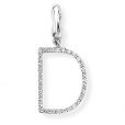 Diamond Initial 'D' Charm / Pendant (9ct) - 00019097 | Heming Diamond Jewellers | London