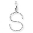 Diamond Initial 'S' Charm / Pendant (9ct) - 00019112 | Heming Diamond Jewellers | London