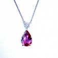 Pink Tourmaline Pendant - 00024865 | Heming Diamond Jewellers | London