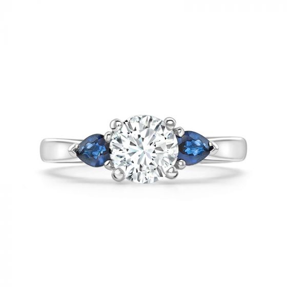 GRAFTON SAPPHIRE - 1745 COLLECTION - GRAFTON SAPPHIRE - DIAMOND SOLITAIRE RING | Heming Diamond Jewellers | London