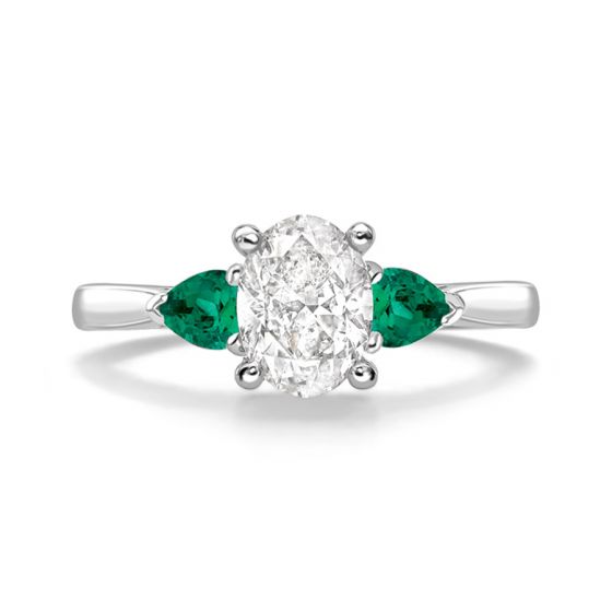 MADDOX EMERALD - 1745 COLLECTION - MADDOX EMERALD - DIAMOND SOLITAIRE RING | Heming Diamond Jewellers | London