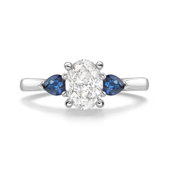 MADDOX SAPPHIRE - 1745 COLLECTION - MADDOX SAPPHIRE - DIAMOND SOLITAIRE RING | Heming Diamond Jewellers | London