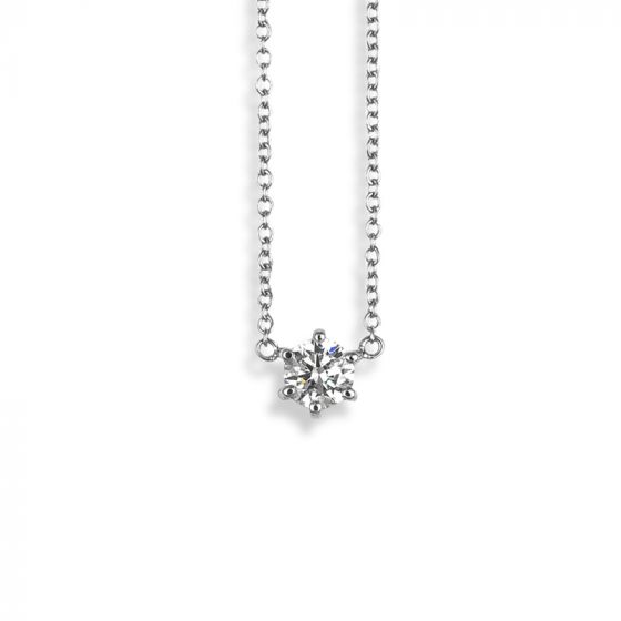 0.51ct Diamond Solitaire Necklace - 00022261 | Heming Diamond Jewellers | London