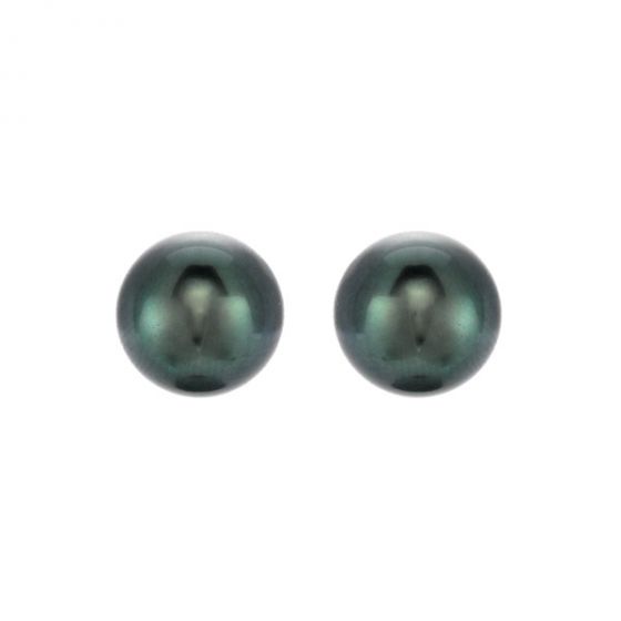 10.5 - 11mm Tahitian Pearl Stud Earrings - 00020074 | Heming Diamond Jewellers | London