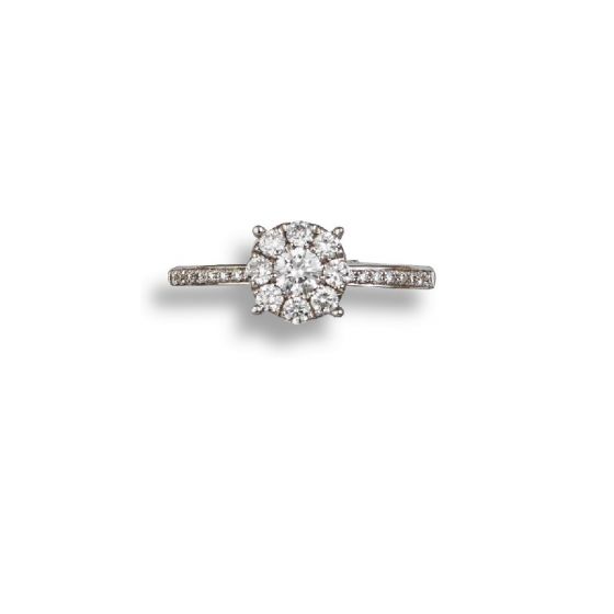 Diamond Cluster Ring