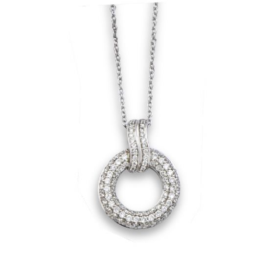 Diamond Hoop Pendant