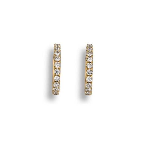 Diamond Hoop Earrings