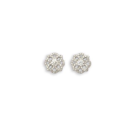 Diamond Cluster Earrings