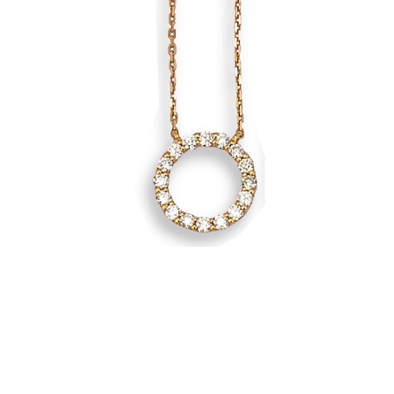 Diamond Circle Necklace