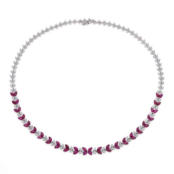 Ruby and Diamond Necklace