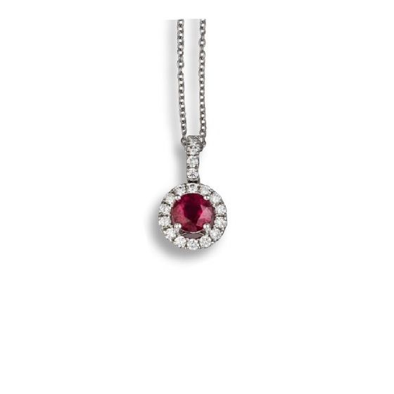 Ruby And Diamond Pendant