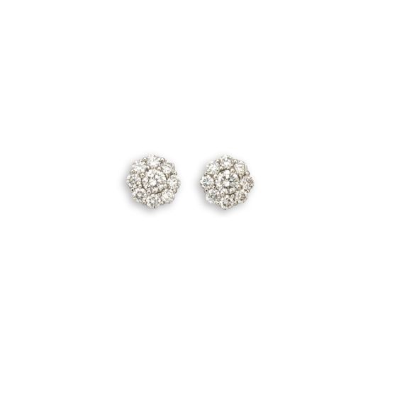 Diamond Cluster Earrings