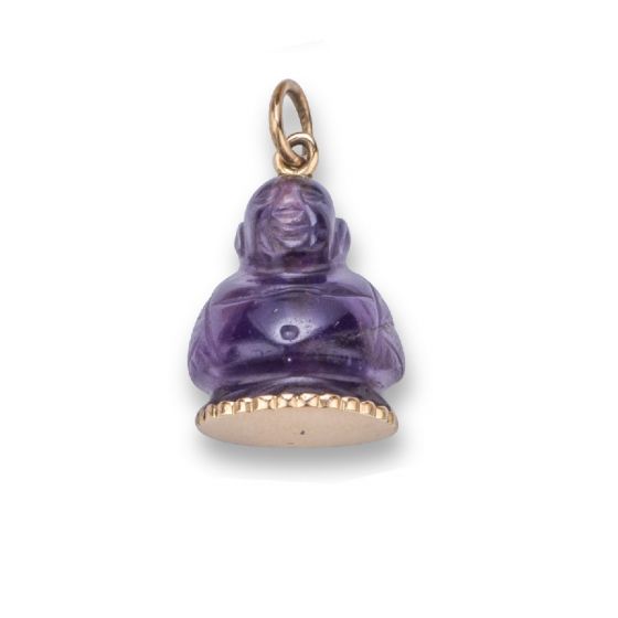 Amethyst Buddha Pendant