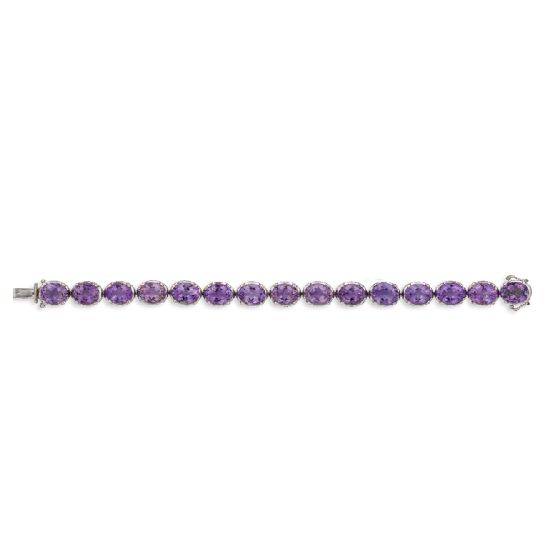 Oval Amethyst Bracelet