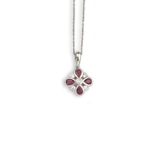 Ruby and Diamond Pendant