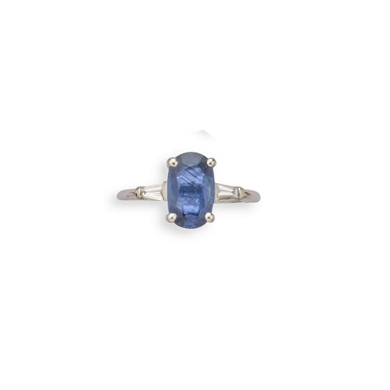 Sapphire and Diamond Ring