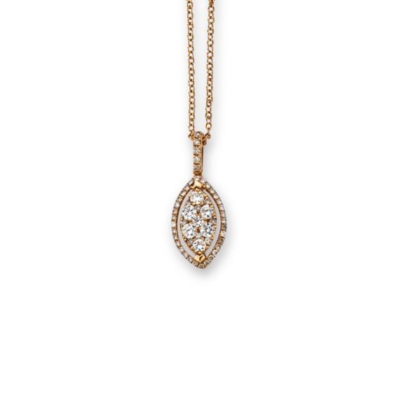 Diamond Cluster Pendant - 00023954 | Heming Diamond Jewellers | London