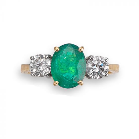 Emerald and Diamond Ring - 03018247 | Heming Diamond Jewellers | London