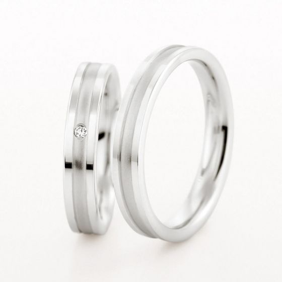 Pair of 18ct 4mm Wedding Rings by Christian Bauer - 00019212 | Heming Diamond Jewellers | London