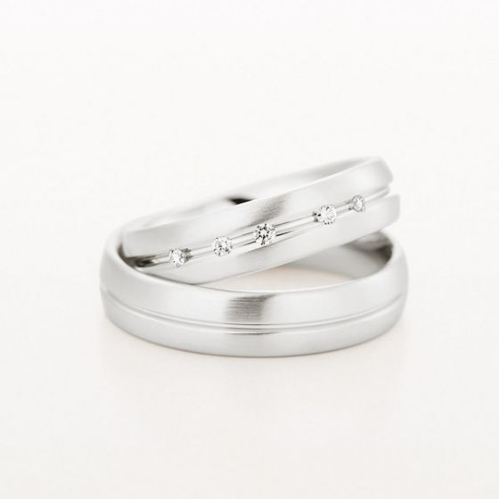 Pair of 18ct 5mm Wedding Rings by Christian Bauer - 00019132 | Heming Diamond Jewellers | London