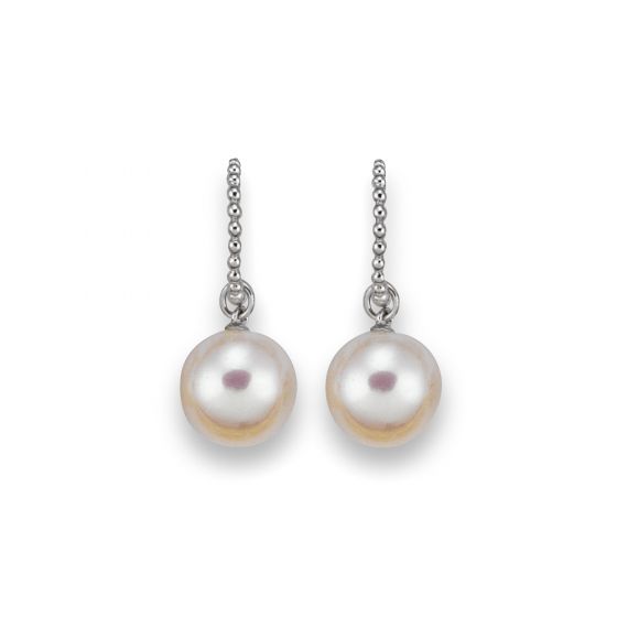 Pearl Drop Earrings - 00023958 | Heming Diamond Jewellers | London