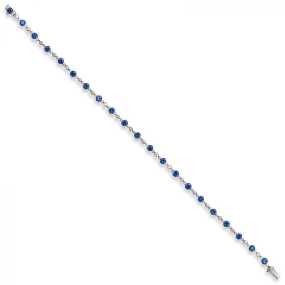 Sapphire & Diamond Bracelet - 02021381 | Heming Diamond Jewellers | London