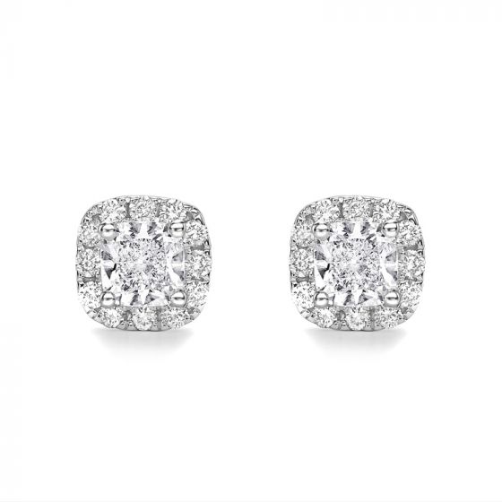 EUROPA EARRINGS RADIANCE COLLECTION - EUROPA DIAMOND CLUSTER EARRINGS | Heming Diamond Jewellers | London