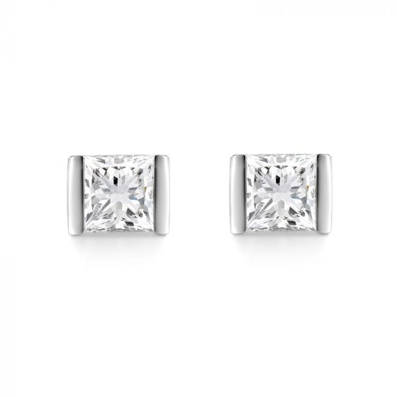 GROSVENOR EARRINGS 1745 COLLECTION - GROSVENOR DIAMOND SOLITAIRE EARRINGS | Heming Diamond Jewellers | London