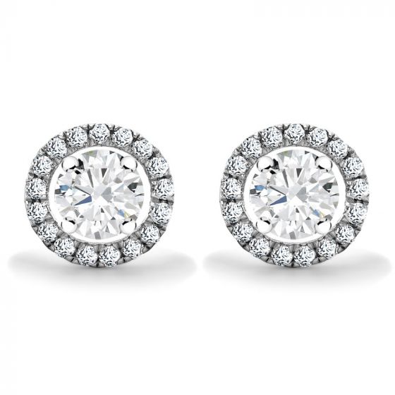 NEPTUNE EARRINGS RADIANCE COLLECTION - NEPTUNE DIAMOND CLUSTER EARRINGS | Heming Diamond Jewellers | London