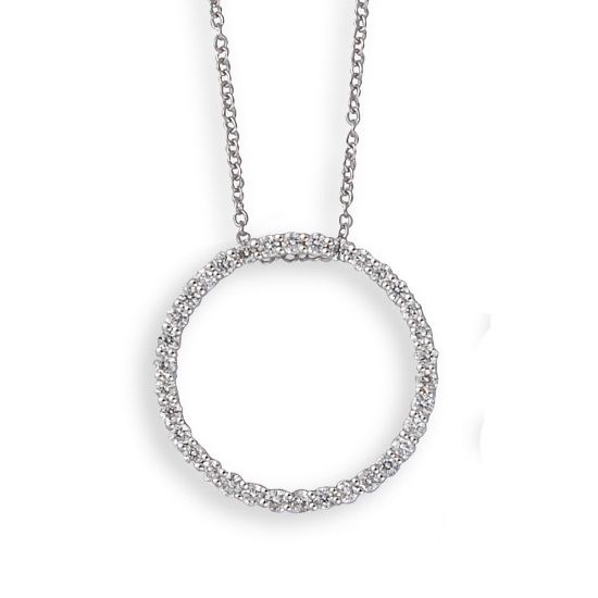 Diamond Circle Pendant - 02023643 | Heming Diamond Jewellers | London