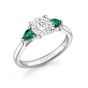 GRAFTON EMERALD - 1745 COLLECTION - GRAFTON EMERALD - DIAMOND SOLITAIRE RING | Heming Diamond Jewellers | London