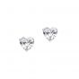 0.69 ct Heart Shaped Diamond Solitaire Earrings - 02018646 | Heming Diamond Jewellers | London