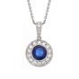 Sapphire and Diamond Pendant