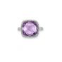 Amethyst And Diamond Cluster Ring