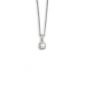 Diamond four claw solitaire pendant