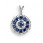 Sapphire and Diamond Pendant