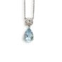 Aquamarine and Diamond Pendant Necklace