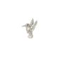 Diamond Hummingbird Brooch