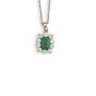 Emerald and Diamond Pendant