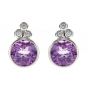 Amethyst and Diamond Earrings - 00020846 | Heming Diamond Jewellers | London