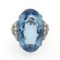 Aquamarine & Diamond Dress Ring - 00019326 | Heming Diamond Jewellers | London