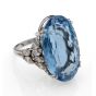 Aquamarine & Diamond Dress Ring - 00019326 | Heming Diamond Jewellers | London