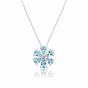 Aquamarine Flower Pendant - 00025043 | Heming Diamond Jewellers | London