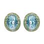 Blue Topaz and Tsavorite Earrings - 00019577 | Heming Diamond Jewellers | London