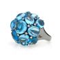 Blue Topaz Bubble Ring - 00022558 | Heming Diamond Jewellers | London