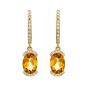 Citrine and Diamond Earrings - 00020900 | Heming Diamond Jewellers | London