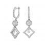 Diamond Drop Earrings - 00022813 | Heming Diamond Jewellers | London